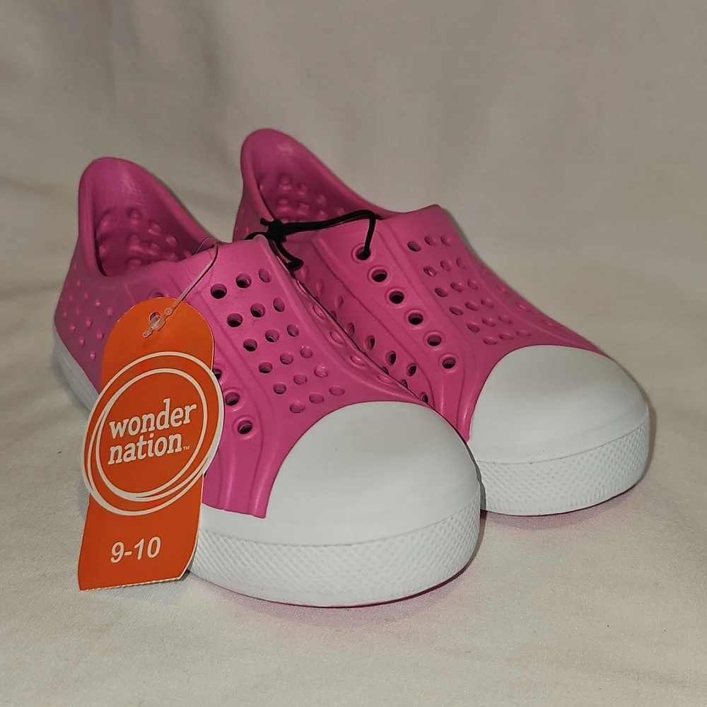 Wonder Nation Toddler Girls 9-10 EVA Water Sneakers New